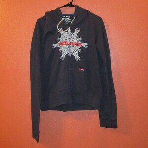 Polaris Motor Sports Woman X Large Black Gray Red Full Zip Outdoor Hooded Jacket